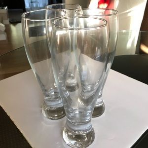 Crate and Barrel Beer Pilsner Glasses - Set of 4